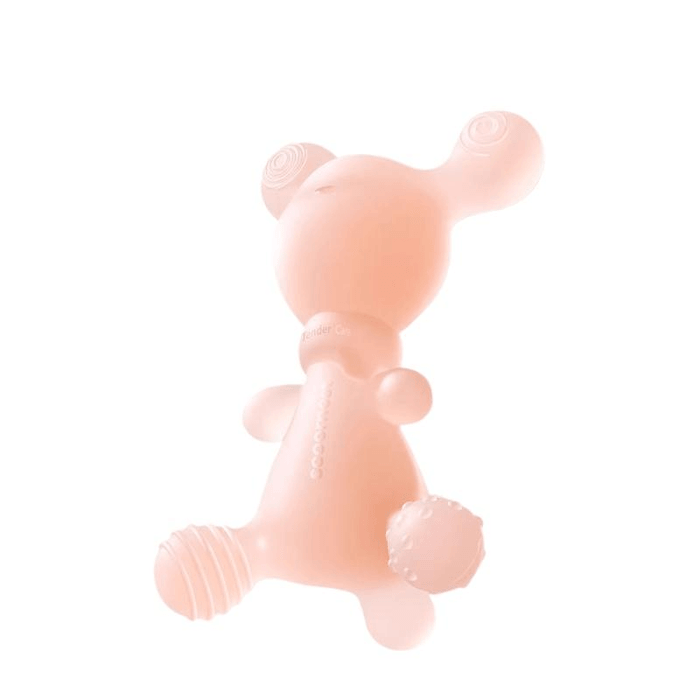 【中国直邮】 科巢 小鹿牙胶宝宝硅胶玩具婴儿磨牙棒安抚咬胶蜜桃粉10*6cm*1件