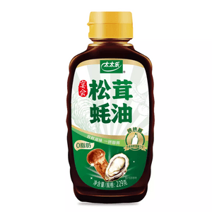 Tai Tai Le Banquet Matsutake Mushroom Oyster Sauce, 229g*1 Bottle, for Stir-Fry, BBQ, Stuffing, Hot Pot Dipping, and Kitchen Seasoning