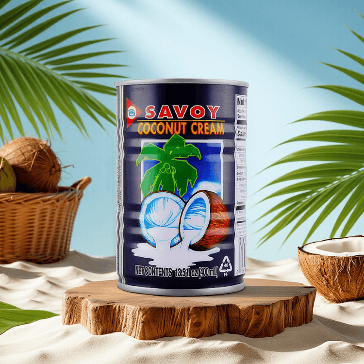 SAVOY Coconut Cream 13.5 fl oz【For DIY Beverages, Baking