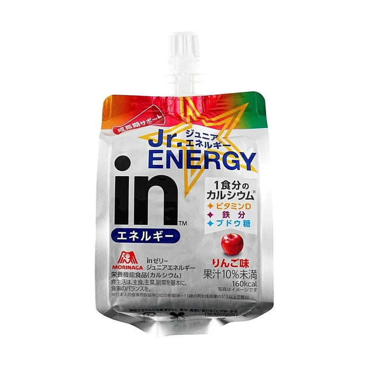 MORINAGA In Jelly Energy Jelly Drink ,Apple Flavor,6.35oz