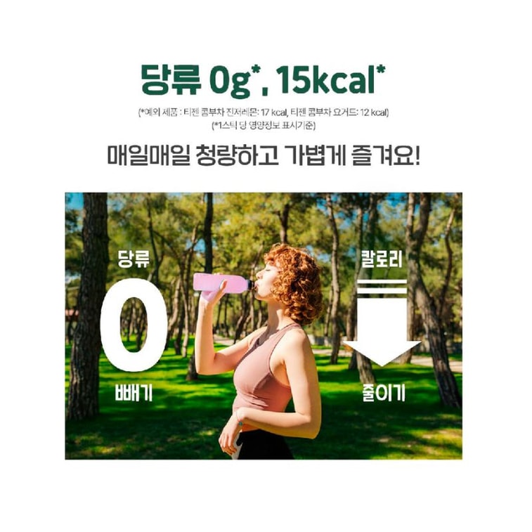 【韓國直郵】 韓國 Teazen 康普茶低卡0糖發酵飲品 晴王葡萄口味10條3盒 3