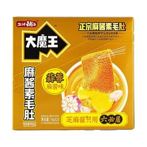 盐津铺子 大魔王麻酱素毛肚 蒜蓉麻酱味 18g*20包【六必居麻酱】