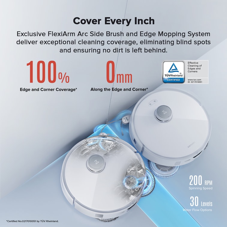 石头科技 夏促来袭   Qrevo Curv伸缩边拖升降底盘多能高效基站扫拖机器人热水洗布蒸风烘干 4