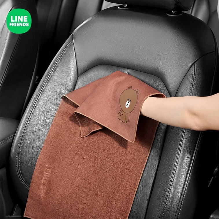 Deerskin Car Wash Towel Wiping Cloth Car Special Towel Wipe Double Sided Car Wiping Towel-Brown [LARGE 4