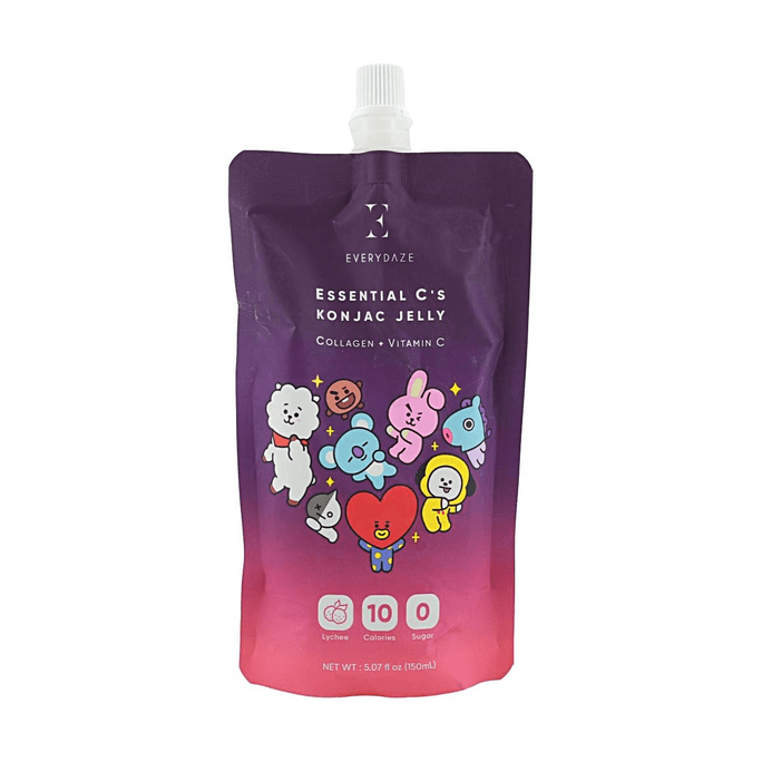 EVERYDAZE with BT21: Essential C’s こんにゃくゼリー – ライチ、1個