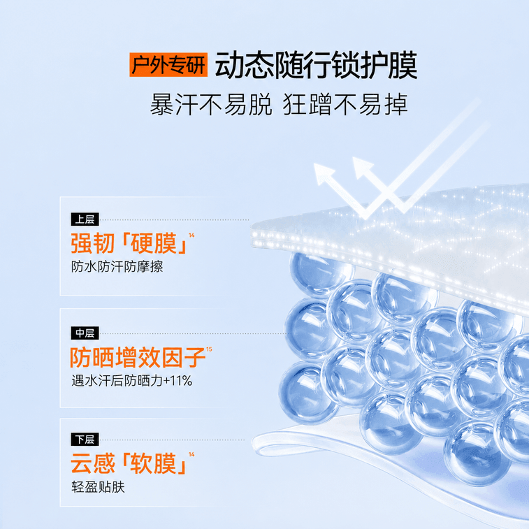 【중국 직배송】 오자 선크림, 산과 바다, 방수 및 땀 방지, 야외용, 높은 SPF, 산뜻한 선크림 30g 3