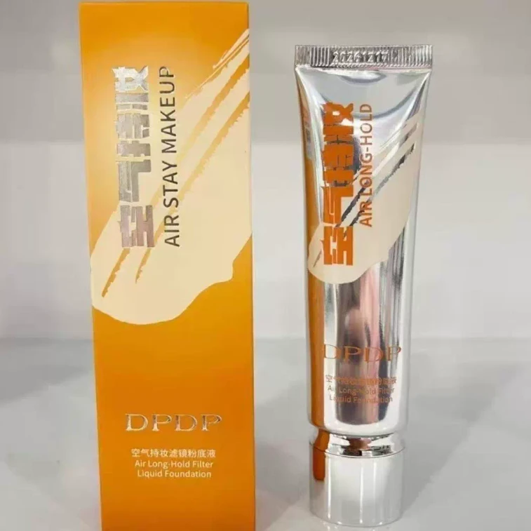 [중국 직배송] DPDP 롱래스팅 파운데이션, 오래 지속되고 번짐 없는 자연스러운 커버력, 정품, 복합성/건성/지성 피부 모두 사용 가능, 촉촉한 내추럴 컬러, 30g/튜브 3