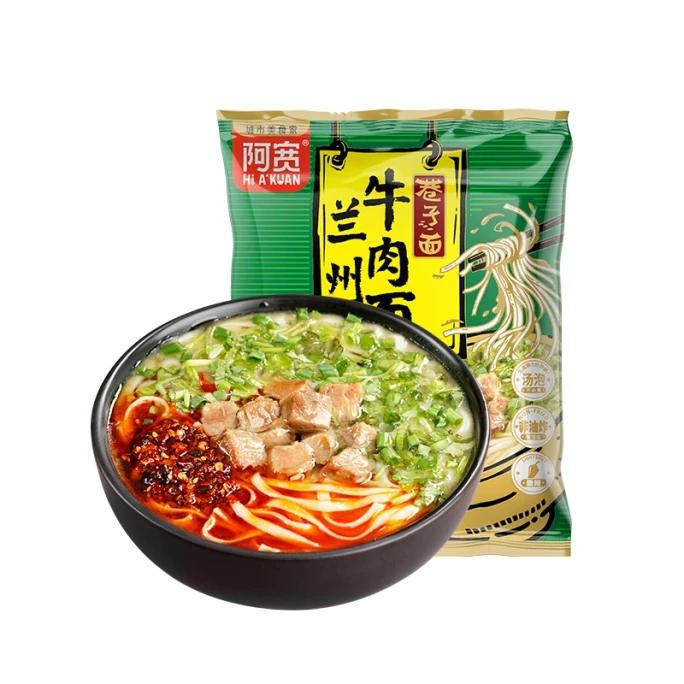 白家 阿宽兰州牛肉拉面非油炸细面95g*1袋