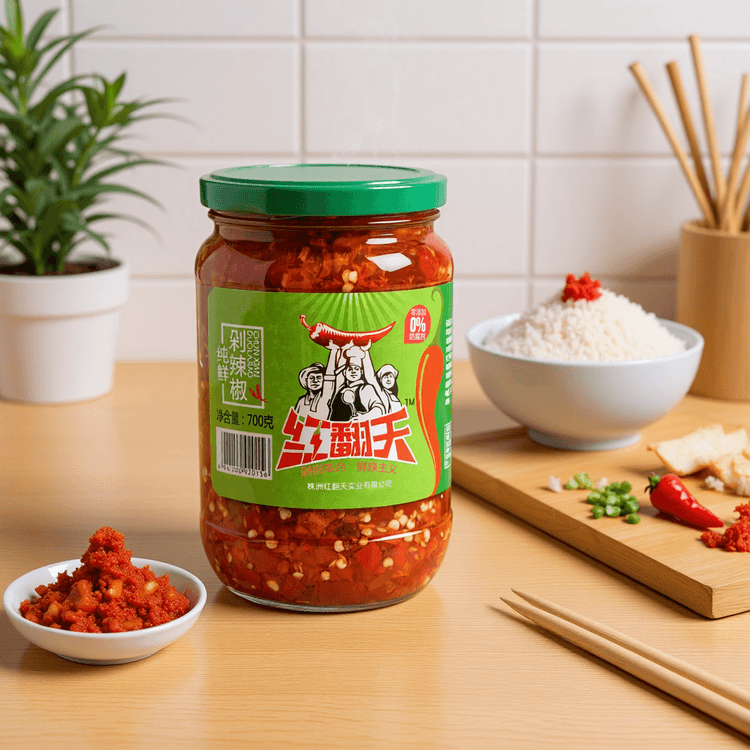 HONGFANTIAN Chopped Chili Pepper, 24.69 oz - Yami.com