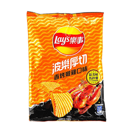 台湾版LAY'S乐事 波乐厚切薯片 香烤嫩鸡味 59.5g