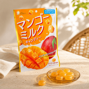 Mango Milk Candy 2.08 oz【With Mango Juice】【Contains Vitamin E】【Rich Milky Flavor】