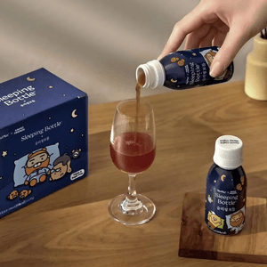Sleeping Bottle x Kakao Friends, 3.4 fl oz x 6 Pack【Natural Herbal Sleep Support】