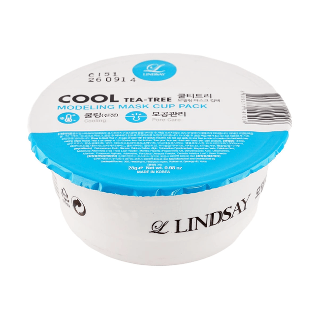 Modeling Face Jelly Peel Mask Cup Pack - Cool Tea Tree 28g