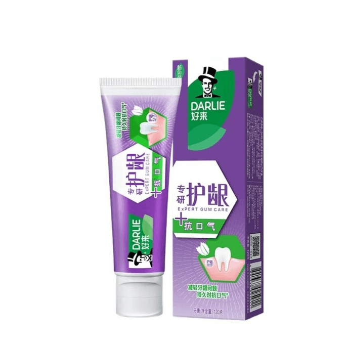 【中国直送】Horroyオリジナルダーリーガムケア歯磨き粉（フッ素配合）、口臭予防、歯茎保護、120g×1本