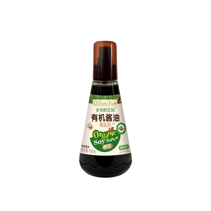 爷爷的农场 有机减盐喷雾酱油儿童调味料100ml/瓶