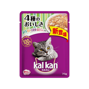 칼칸 고양이 사료 참치 & 도미 & 흰살 생선 & 가리비 70g