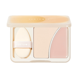 JUDYDOLL橘朵 双拼高光盘 哑光粉膏高光膏 面部提亮 滋润服帖不卡粉 #01 冷月光