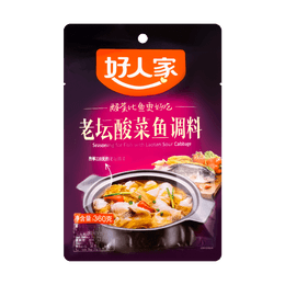 老壇酸菜魚の素調味料360g
