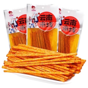 顏雯麗 【新品上市】雲南米線 辣條 大辣棒麵筋 過橋米線 爆款小辣棒 休閒零食30g*6袋