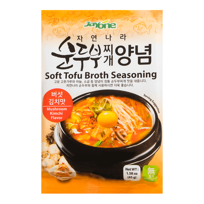 韩国JAYONE 豆腐汤调料 泡菜蘑菇味 45g
