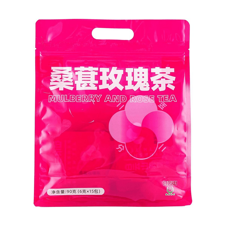 廣藥白雲山 桑葚玫瑰茶 6g*15包入 白裡透紅 女神紅顏茶 美容養顏 獨立包裝養生茶包 10