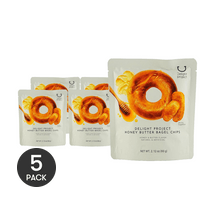 【線上獨家】韓國DELIGHT PROJECT 蜂蜜黃油貝果片 60g *5【5份超值裝】【Olive Young貝果片】【低卡健康小點心】