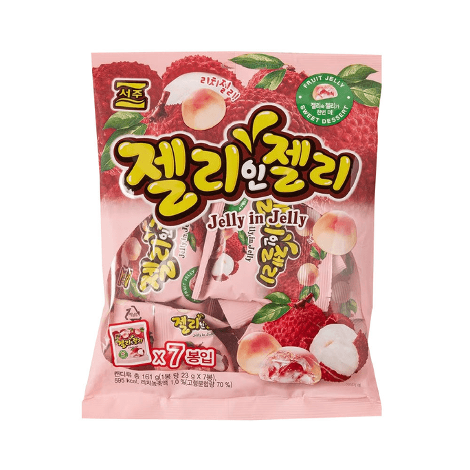 韓國SEOJU西洲 Jelly in Jelly Lychee Flavour 161g