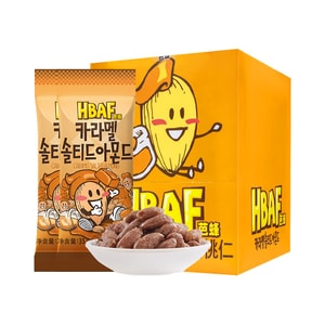 HBAF 카라멜 소금 아몬드 (12개입) - 한국 수입 사무용 간식
