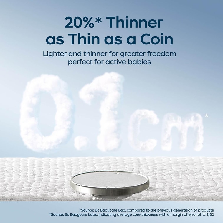 BC 베이비케어 에어 프로 아기 기저귀 초박형 통기성 허리 스티커 기저귀 사이즈 L (20-31lb, 40개입 * 3팩 [3팩 밸류팩] 6