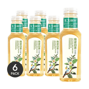 农夫山泉 东方树叶 陈皮白茶 500ml *6【6份超值装】【0糖0卡0脂】【醇和茶韵&甘润果香】