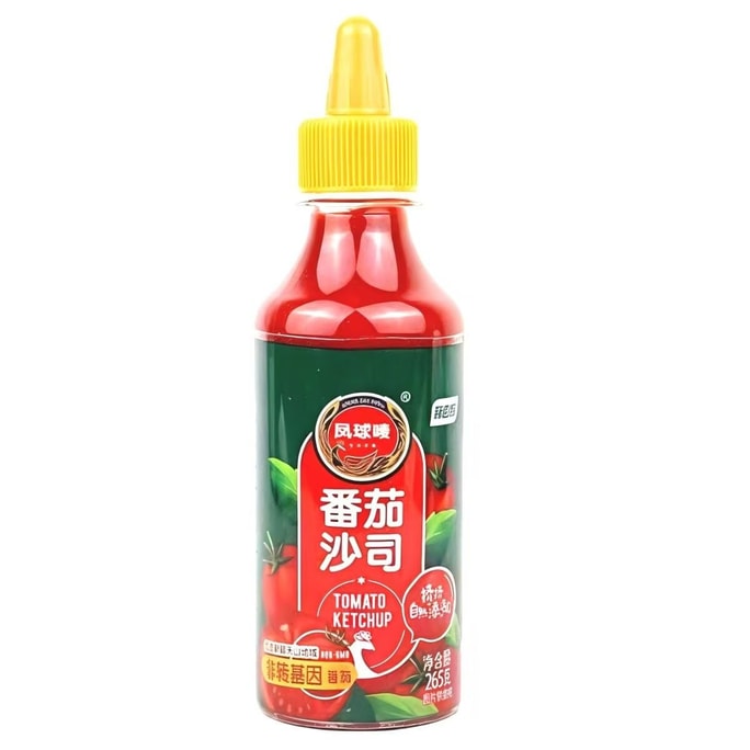 凤球唛 토마토 케첩 260g 짜서 쓰는 병 스낵 포장마차 튀김 닭고기 감자튀김 손잡이 떡 서양 토마토 소스