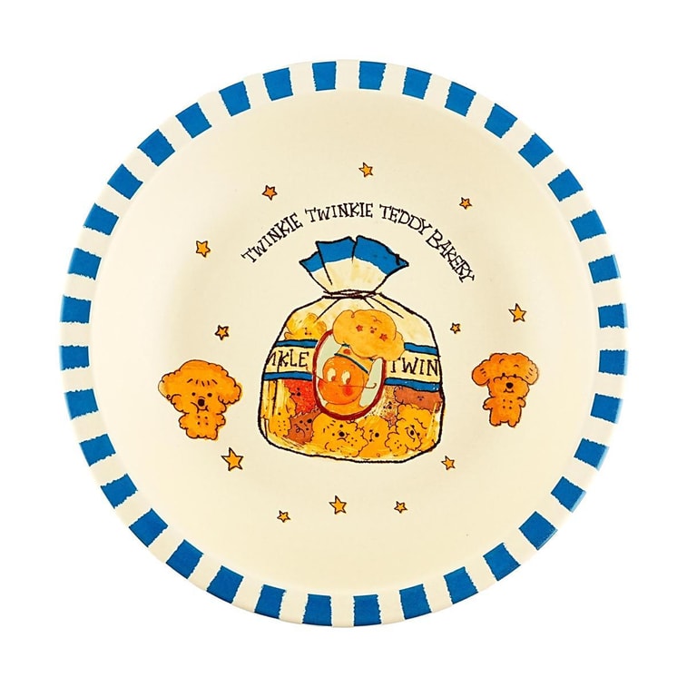 川島屋 星星人霧面深盤 陶瓷餐具 泰迪餅乾款 19.7cm 兩隻裝 8