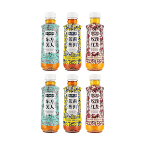 무설탕 자스민 보이차 녹차, 473ml (16.9 fl oz)【설탕 0g, 지방 0g, 칼로리 0】