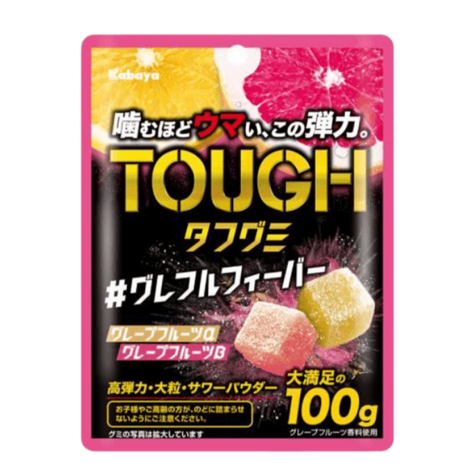 日本 KABAYA 雙味雙拼西柚味耐嚼軟糖 100g
