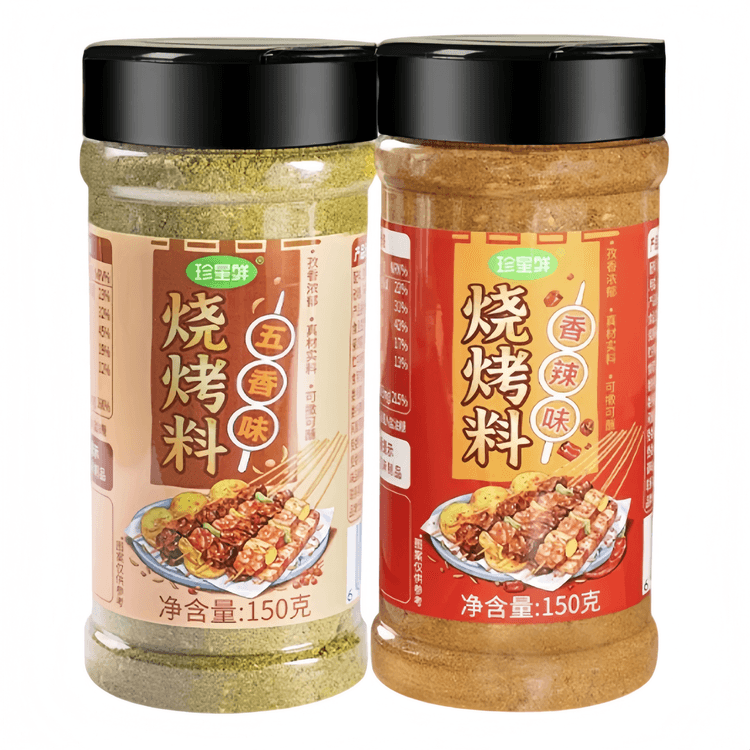 味味付け専用 Zhenxing Fresh BBQ Seasoning, Spicy Flavor 150g*1 Bottle, Five