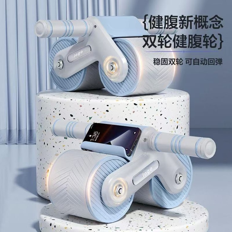 Abdominal Exercise Roller Elbow Support ABS Roller Wheel Home Exercise Equipment With Yoga Mat Reduce Color Random 5