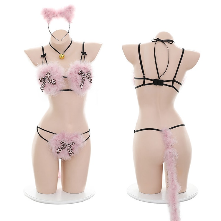 Sexy Costume Fishing Net Lingerie Cat Uniform Costumes Women Role Play  Nightwear Cosplay See-through Erotic Sexy Valentines Day Dress