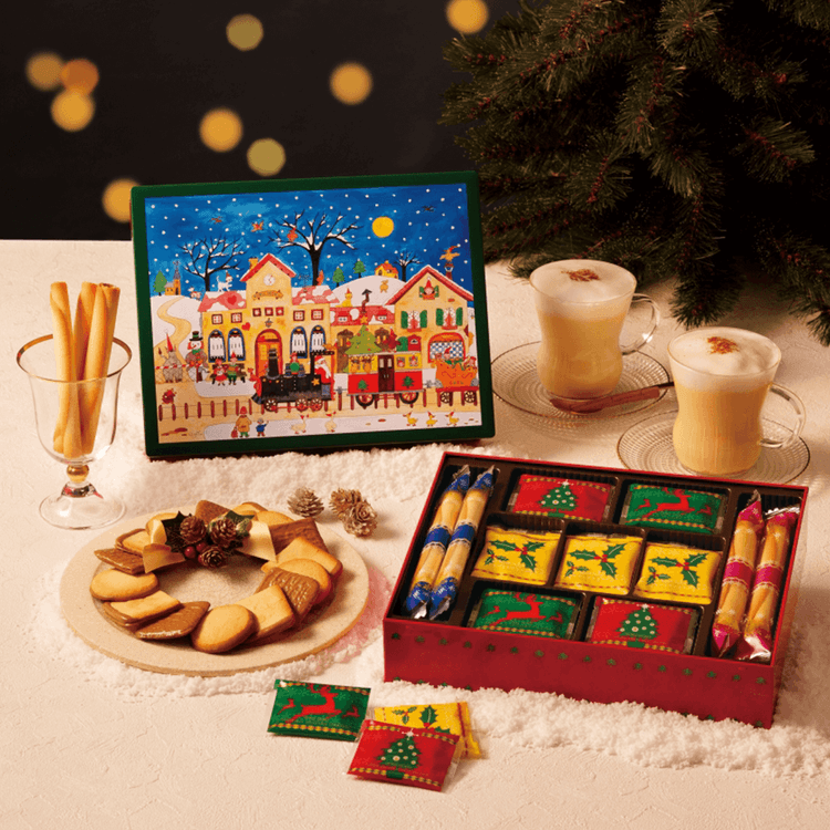 Yoku Moku Holiday Seasonal Assortment Cookie Gift Box , 46 Pieces
