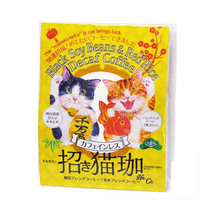 Lucky Cat Cafe Black Bean & Red Rice Blend Low Caffeine Drip Coffee 2-pack (10g x 2 sachets)