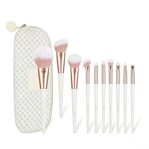 【中国からの直送】花柄ピンクメイクブラシセット、高品質本物ブラシ、ステッチブラシ、アイシャドウブラシ、超ソフトな毛、1セット（滄州）