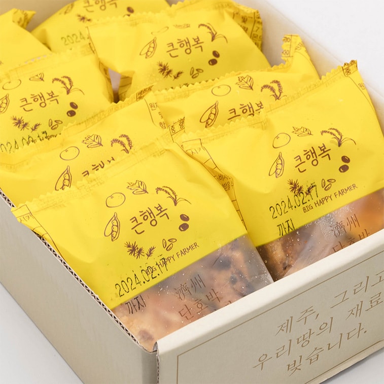 Great Happiness Jeju Sweet Pumpkin Baked Rice Cake Frozen Korean Snack