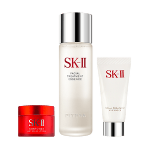日本SK-II SK2 护肤体验旅行装 神仙水大红瓶3件套盒 神仙水75ml 洗面奶20g 清爽面霜15g