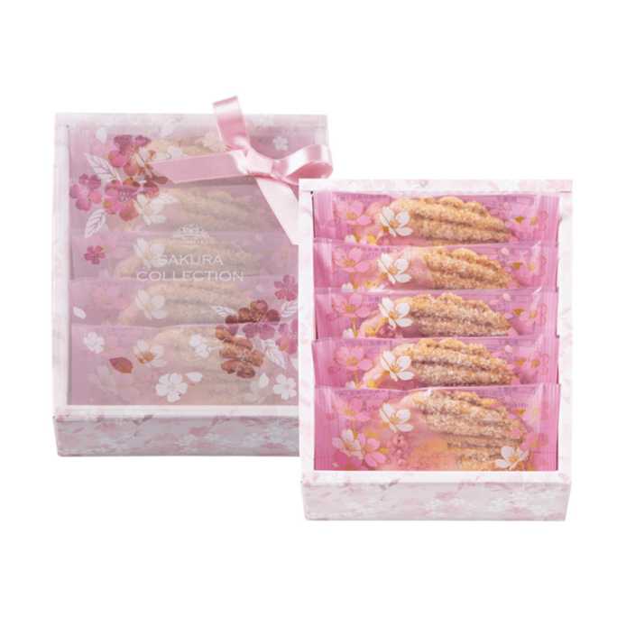 [일본 직배송] 기간 한정 특가: 벚꽃 초콜릿 밀크레페 (5개입) - 일본 시로이칸