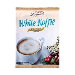 印尼KOPI LUWAK 三合一速溶低卡低酸猫屎白咖啡 20gx20包入