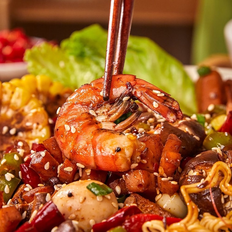 Wei Weng Spicy Hot Pot Seasoning 100g Dry Pot Sauce Base Pack for Home and Commercial Use, Mildly Spicy to Extra Spicy Seasoning Sauce 9