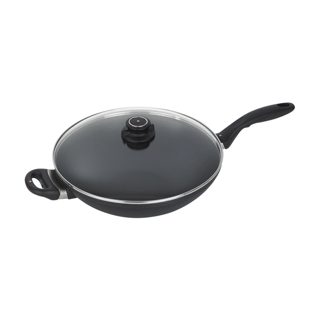 HD Non-Stick 6.3-Quart Wok with Lid and Tempura Rack