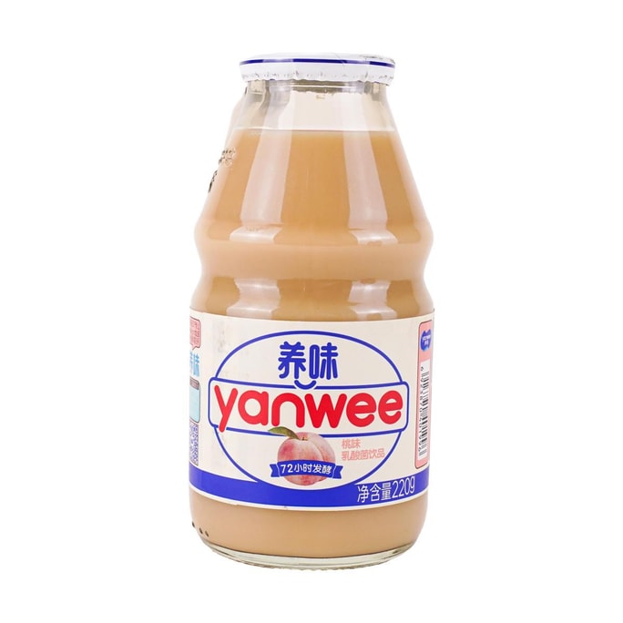 养味 乳酸菌饮品 桃味 220g【营养早餐奶】