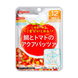 日本PIGEON贝亲 婴儿蔬菜鲷鱼番茄菜 盖浇饭菜拌饭 宝宝健康辅食无添加 100g 12M+