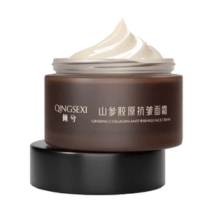 Mountain Ginseng Collagen Anti-Wrinkle Face Cream, Ginseng Anti-Aging Face Cream, Ling Shen Collagen Firming Serum, Highly Moisturizing And Repairing Ginseng Face Cream, 50g
