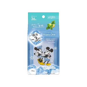 Happy Deo Body Sheet Sharp Mint [36 sheets]